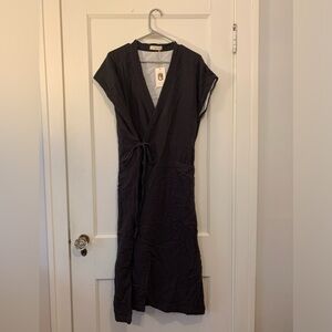 OddBird “The 'Aydin' Şile House Dress” XL Charcoal NWT